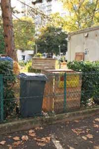 Point d'apport volontaire des bio-déchets situé au 109 de l'avenue de Fontgiève.