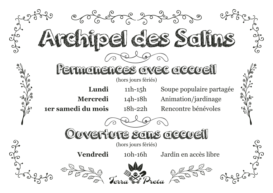 Horaires des permanences et ouvertures de l'Archipel des Salins