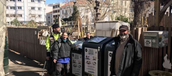 Installation du nouveau Point d'apport volontaire de biodéchets avec Job agglo